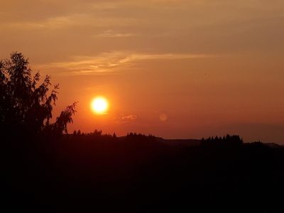 Sonnenuntergang vom Balkon aus