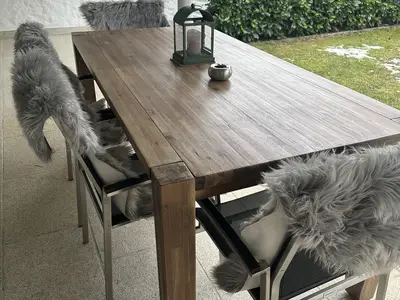 Überdachte Terrasse - Winter