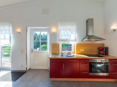 Ferienwohnung Zwergtaucher offene Küchenzeile