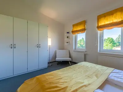 Ferienwohnung Zwergtaucher Schlafzimmer mit Doppelbett
