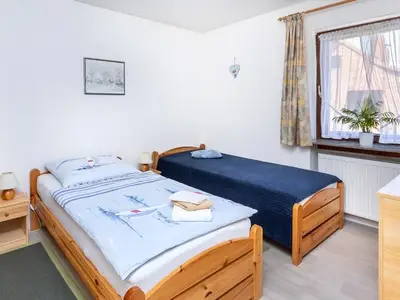 Schlafzimmer als Einzelbelegung FeWo Lankisch