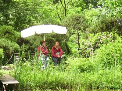 Sitzplatz im Garten am Teich .... ein Gartentraum!