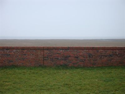 Blick aufs Wattenmeer von der Terrasse