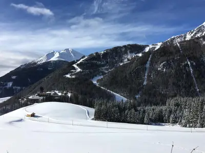 Ausblick  auf die Skipiste