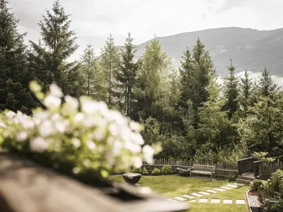 Balkon mit Bergblick am Jungwald