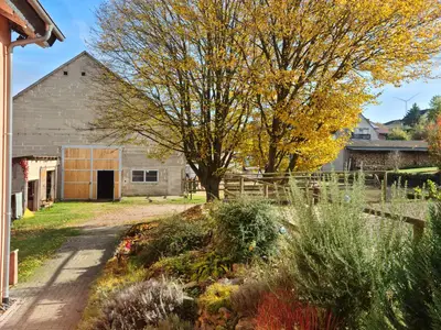 Blick auf die Scheune