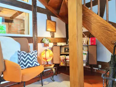 Hauseingang gemütliche Sitzmöglichkeit