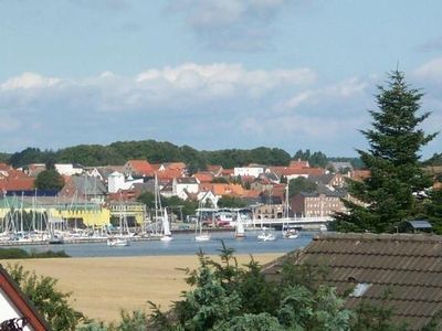 Aussicht nach Kappeln aus dem Schlafzimmer