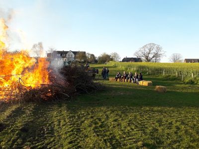 Osterfeuer auf dem Hansenhof