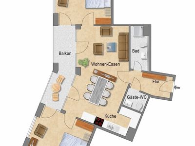 Ferienwohnung für 5 Personen (84 m²) in Kappeln 3/10