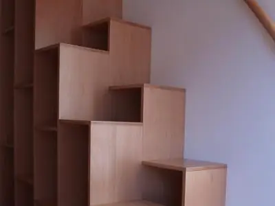 Stiege zum Kinderhochbett Wohnung 402 Kappl Tirol