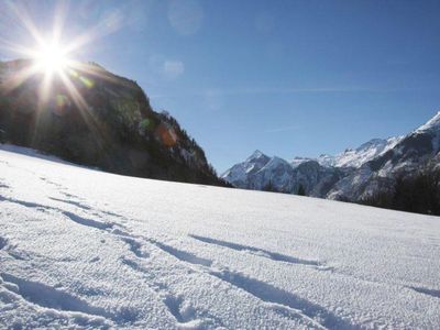 Winter Wunderland Villa Agricola Ausblick Kitz