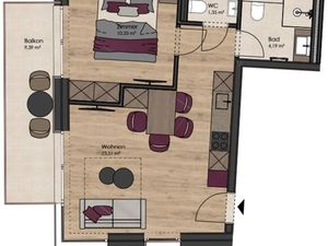 Ferienwohnung für 4 Personen (40 m&sup2;) in Kaprun