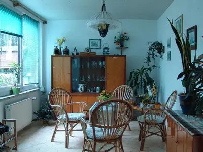 Die lichtdurchflutete Veranda.