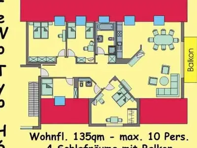 Ferienwohnung für 9 Personen (135 m²) in Karlshagen 10/10