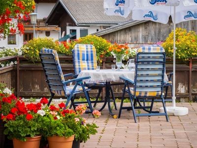 Unsere gemütliche Terrasse zum Entspannen!