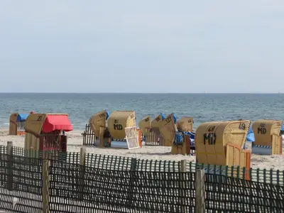 Vorsaison, die Strandkörbe sind schon draußen!