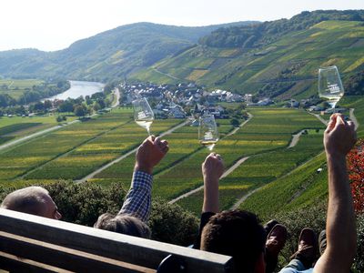 Blick auf das Weindorf Kesten