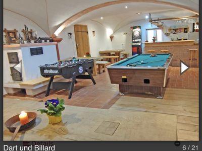 Billard, Kicker und Dart im Gewölbekeller