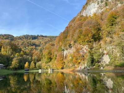 Luegsteinsee in unmittelbarer Nähe der Ferienwohnung