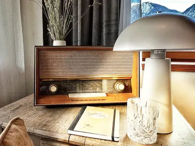 Altes funktionsfähiges Radio der Fewo Bachperle