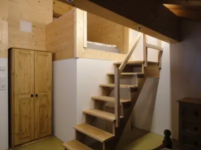 Schlafzimmeraufgang zum Etagenbett