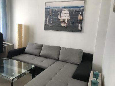 Wohnzimmer mit Schlafcouch