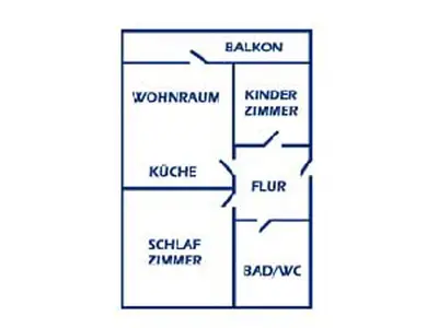 Grundriss der Wohnung