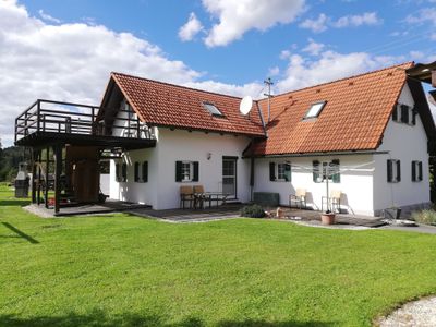 Ferienhaus Am Bach mit Garten