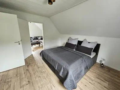 Blick auf Schlafzimmer Blick auf Schlafzimmer