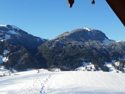 Blick zum Hahenkamm vom Obergeschoss