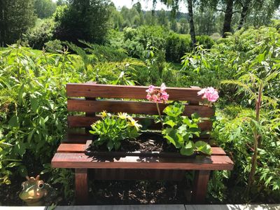 Gartenblick von Terrasse