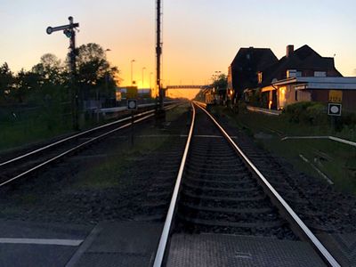 Bahnhof Klanxbüll - von hier gelangen Sie mit dem Zug direkt auf die Insel Sylt