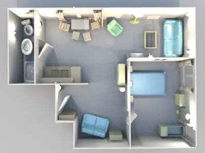 Ferienwohnung für 3 Personen (52 m²) in Klein Zicker 2/10