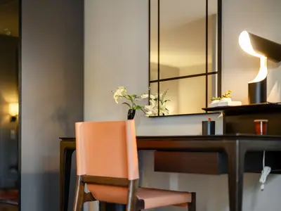 Ferienwohnung Schwalbenblick Klink mit integriertem Schreibtisch