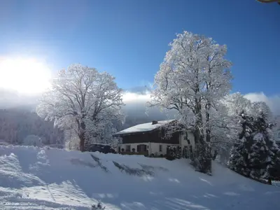 Aussicht vom Balkon in Richtung Süden"Winter"