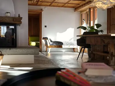 Wohnen/Essen mit Cheminée