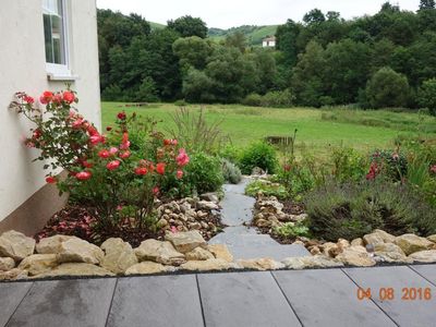 Sicht von Terrasse Ferienwohnung