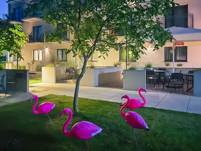 outside