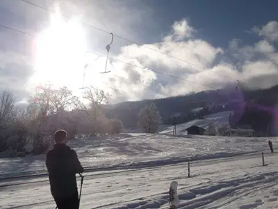 Hoferlift gleich hinter dem Haus