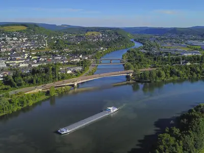 Zusammenfluss von Saar und Mosel