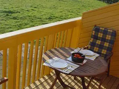 Blick vom Balkon