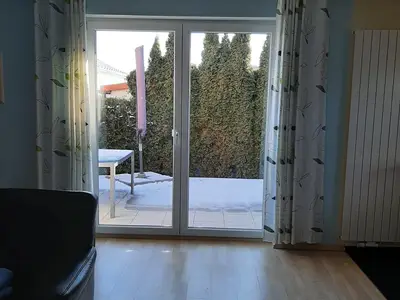 Wohnzimmer Blick Terrasse