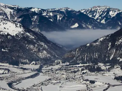 Kaiserwinkl_Bergpanorama Kössen Aussicht