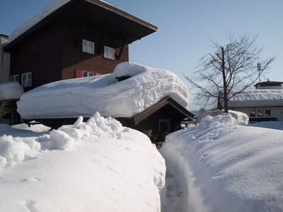 unser Garten im Winter