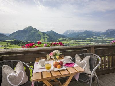 Bauernhof Mühlberg, Koessen - Balkon mit Aussicht