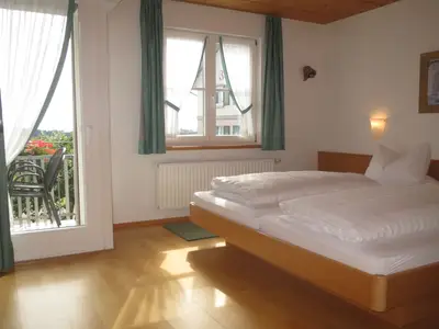 Schlafzimmer mit Balkon