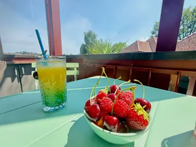 Sitzgelegenheit auf dem Balkon