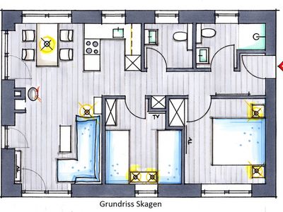 Ferienwohnung für 4 Personen (60 m²) in Kronsgaard 4/5