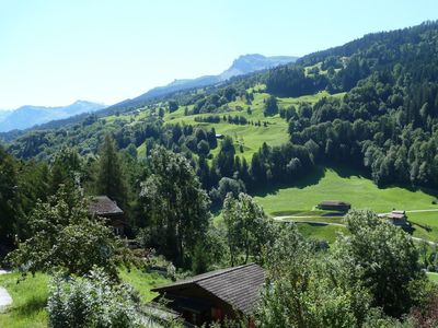 Blick vom Gartensitzplatz